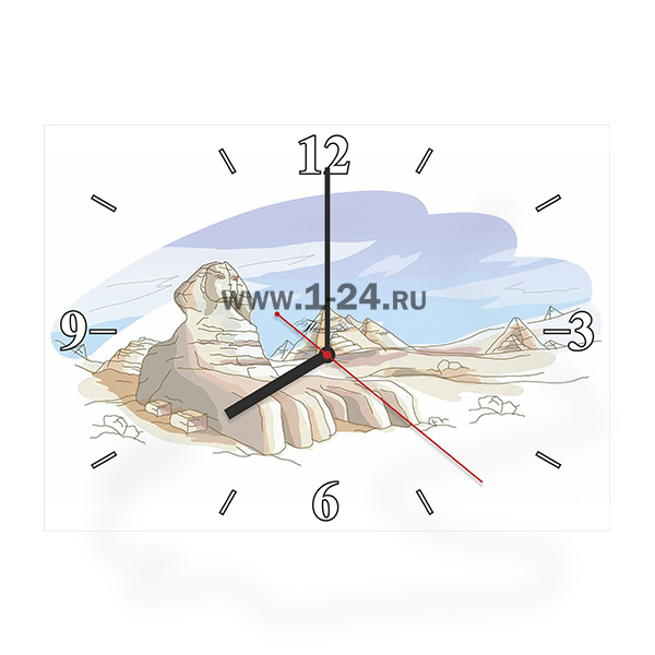 Настенные часы Песчаный сфинкс, двойные со стеклом – купить по цене 1045 руб.