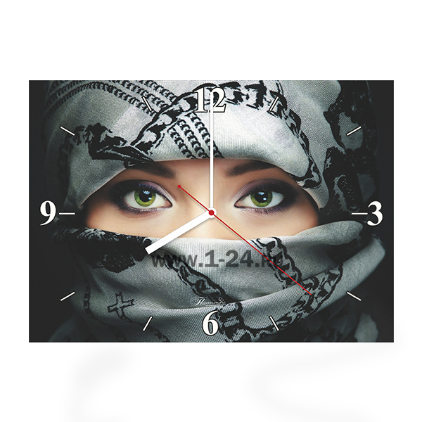Настенные часы Восточные глаза, двойные со стеклом – купить по цене 1045 руб.