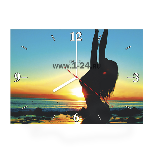 Настенные часы Закат на море, двойные со стеклом – купить по цене 1045 руб.