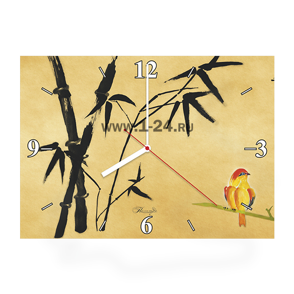 Настенные часы Бамбук, двойные со стеклом – купить по цене 1045 руб.