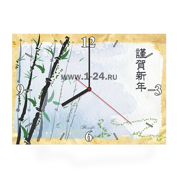 Настенные часы Японские камыши, двойные со стеклом – купить по цене 1045 руб.