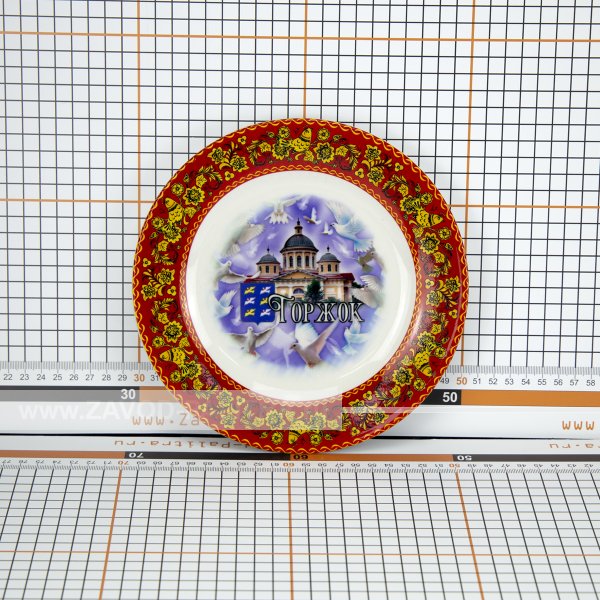 Сувенирная тарелка «Небесные стражи Торжка» — купить сувениры от производителя Завод «Палитра»