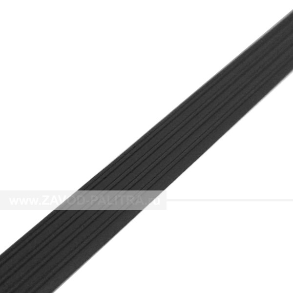Лента тактильная направляющая, ВхШхГ 3х29х1000, материал - ПВХ, черного цвета – цена 105 руб.