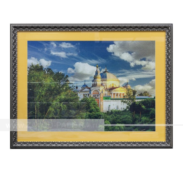 Картина в багете Торжок Борисоглебский монастырь (А2) купить