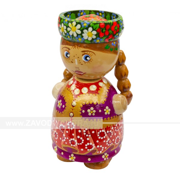 Кукла ручная работа Девушка в веночке 10 см купить в магазине zavod-palitra.ru