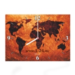 Часы "Карта мира" Арт. 00361