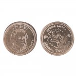 Сувенирная монета "По следам великого поэта" (ручная чеканка)