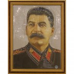 Портрет 3D Революционный деятель Сталин И.В., тактильный