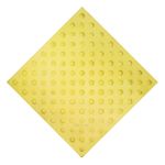 Плитка тактильная (непреодолимое препятствие, конусы шахматные), 55х500х500, бетон, жёлтый