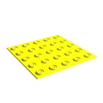 Основа для плитки, контрастная, (преодолимое препятствие, поле внимания, конусы линейные), 300х300, PU, желтый