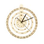 Часы деревянные с календарем Торжок