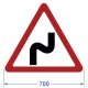 Дорожный знак 1.12.1 "Опасные повороты", комм. пленка – вид товара 1