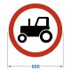 Дорожный знак 3.6. "Движение тракторов запрещено", комм. пленка – вид товара 1