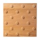 Плитка тактильная (конусы шах), 35х300х300, деревянная