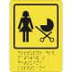 СП-16 Пиктограмма тактильная Доступность для матерей с колясками – вид товара 1