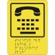 Пиктограмма тактильная СП-13 Телефон для людей с нарушением слуха