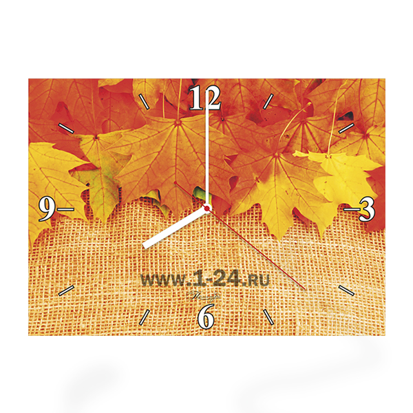 Настенные часы Осень в мешке, двойные со стеклом – купить по цене 1045 руб.