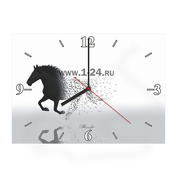 Настенные часы Половина лошади, двойные со стеклом – купить по цене 1045 руб.