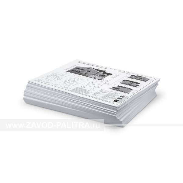 Черно-белая бечать на бумаге 300 грамм формата А2
