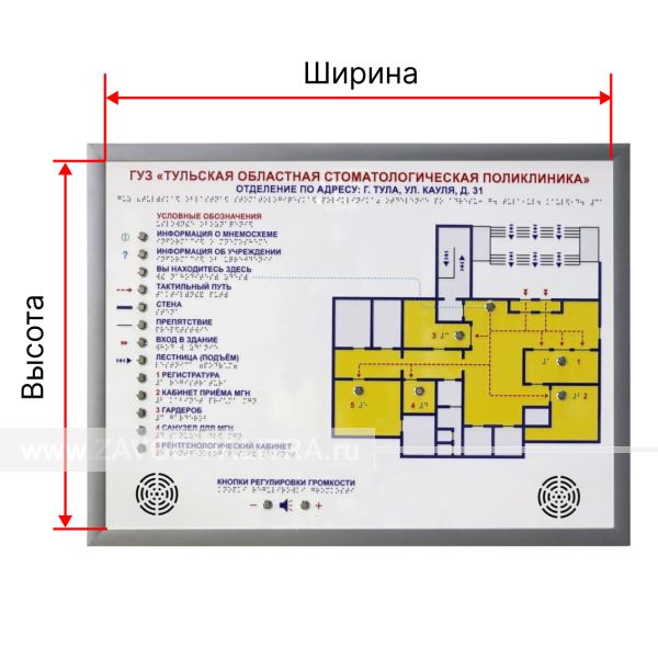 Купить Тактильно-звуковая мнемосхема настенная, инд по цене 0 руб.