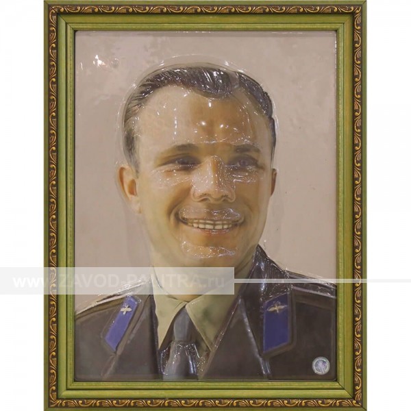 Портрет 3D Гагарин Ю.А., тактильный Купить