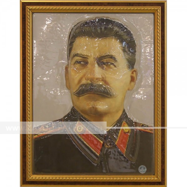 Портрет 3D Сталин И.В., тактильный производство Завод «Палитра»