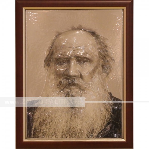 Портрет 3D Толстой Л.Н., тактильный производство Завод «Палитра»