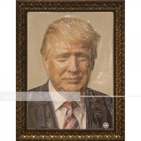 Портрет 3D Дональд Трамп., тактильный Купить