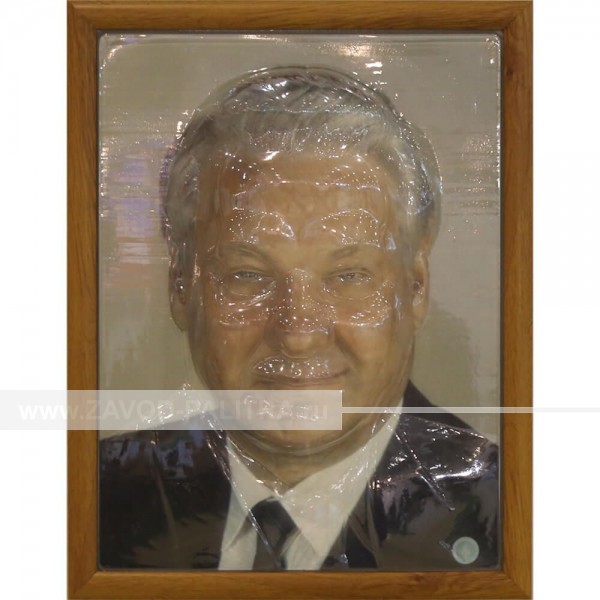 Купить Портрет 3D Ельцин Б.Н., тактильный по цене 9009 руб.