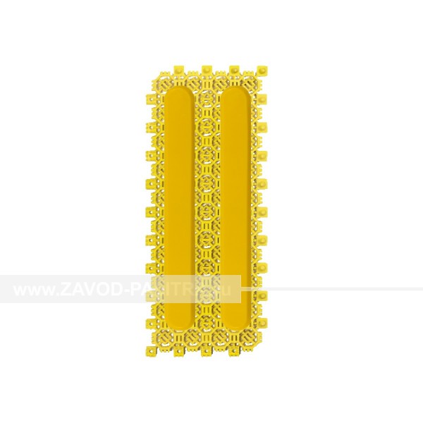 Модуль желтый с индикаторами (полоса), с вклейкой, 120х300мм – цена 641 руб.