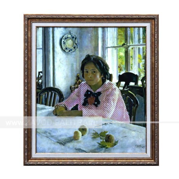 Картина 2D «Девочка с персиками», тактильная от производителя