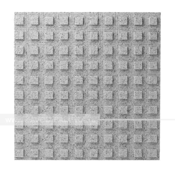 Плитка тактильная (квадратный риф), 300х300х30, гранит, сер Цены и фото