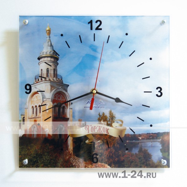 Настенные часы Свечная башня, двойные со стеклом – купить по цене 990 руб.