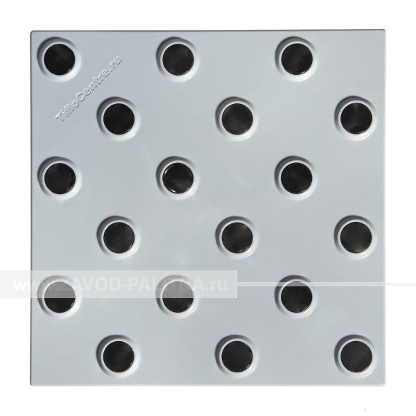 Плитка контрастная гладкая (конусы шах), 300x300x6, PU/PL, с/ч, самк купить с доставкой