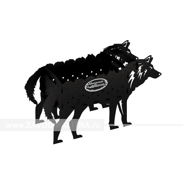 Мангал разборный "Волк", стандартный, из стали толщиной 2мм в порошковой покраске пр-во Завод «Палитра» купить по цене 6446 рублей