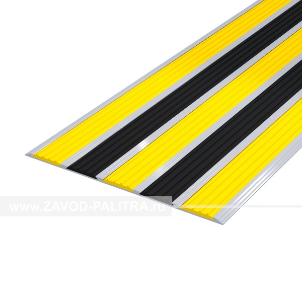 Лента противоскользящая в профиле AL170, желтая/чернаяя Заказать у производителя