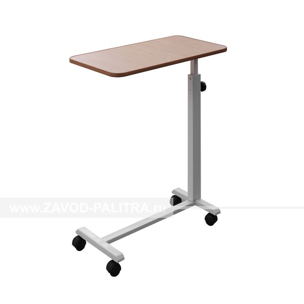 Стол прикроватный медицинский для инвалидов, пожилых людей, лежачих больных, на колесах