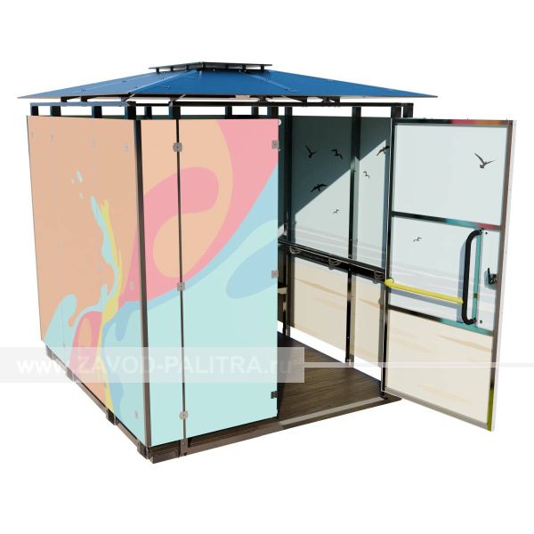 Пляжная кабинка для переодевания МГН пр-во Завод «Палитра». Заказать от производителя