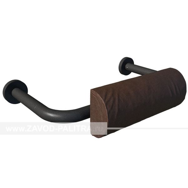 Поручень-опора для спины на унитаз МГН регулируемая с мягкой подушкой, расстояние от стены 320мм