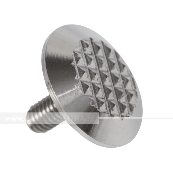 Индикатор тактильный, рифл, со штифтом, AISI304, D25х25, Эконом