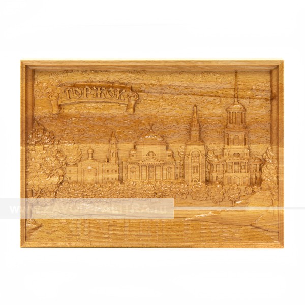 Заказать картину из дерева формата А4 ручной работы Борисоглебский монастырь