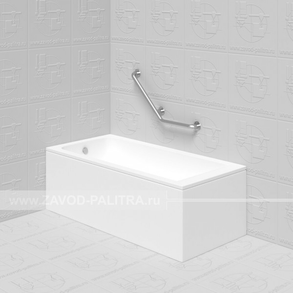 Купить поручень пристенный угловой для ванны г-образный (левый) 800x435мм по цене 3550 руб. на zavod-palitra.ru