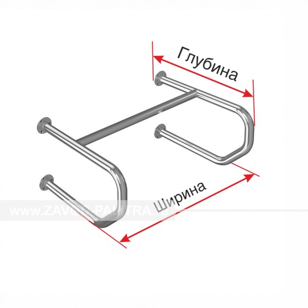 Купить Поручень опорный, для писсуара, AISI, D38, инд по цене 0 руб.