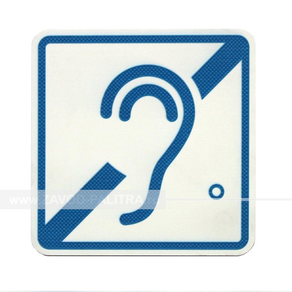 Пиктограмма тактильная G-03 Доступность для инвалидов по слуху Доставка