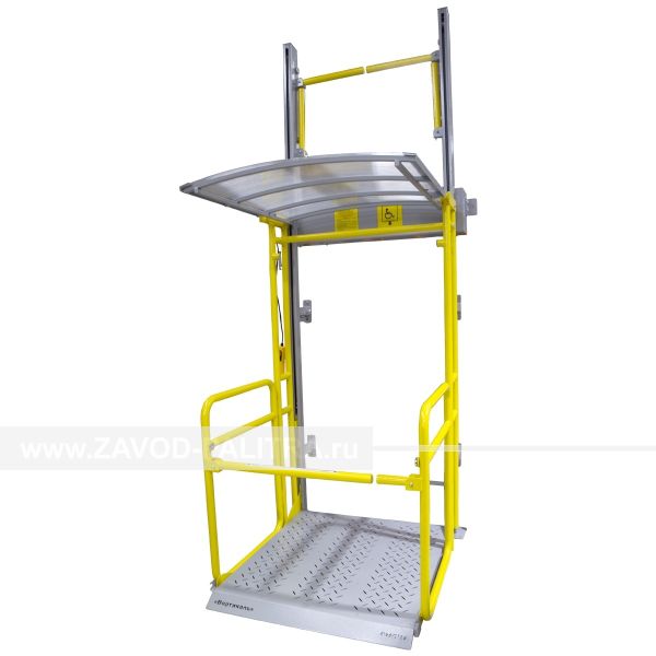 Цены на Вертикальный подъёмник ПВт-ШР с козырьком в упаковке