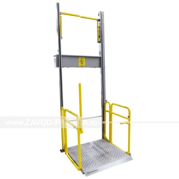 Вертикальный подъёмник ПВт-1ПУ2 в упаковке от производителя Zavod-Palitra.ru с доставкой и гарантией