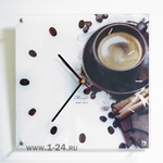 Часы &quot;Кофе и шоколад&quot; Арт. 00157