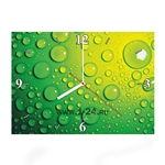Часы &quot;Зеленые капли&quot; Арт. 00364