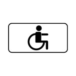 Дорожный знак 8.17 «Инвалиды», светоотражающий