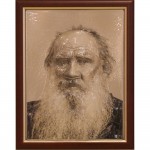 Портрет 3D Писатель Толстой Л.Н., тактильный